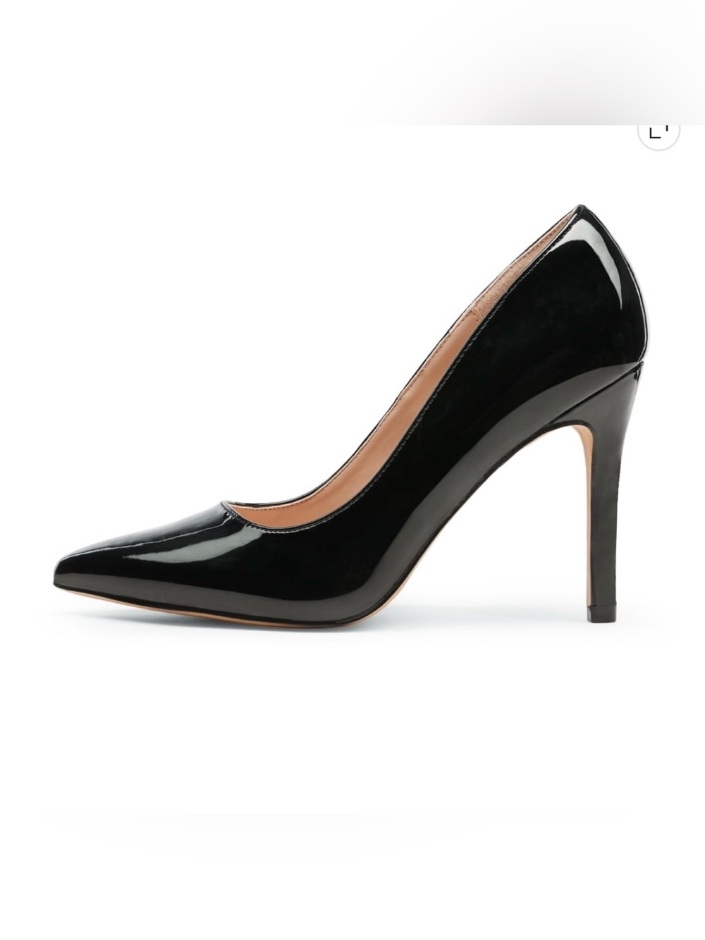 NWT Dream Pairs Black Patent Pointed-Toe High Heel Pumps